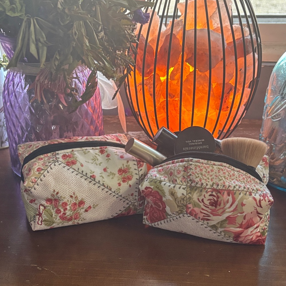 Mini Floral Cosmetic Bag